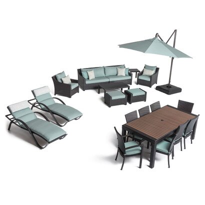 Deco™ 20 Piece Outdoor Estate Set - Spa Blue
