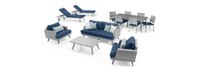 Portofino® Casual 13 Piece Sunbrella® Outdoor Estate Set - Laguna Blue