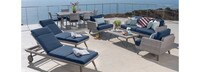 Portofino® Casual 13 Piece Sunbrella® Outdoor Estate Set - Laguna Blue