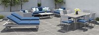 Portofino® Casual 13 Piece Sunbrella® Outdoor Estate Set - Laguna Blue