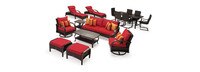 Barcelo™ 16 Piece Sunbrella® Outdoor Estate Collection - Sunset Red