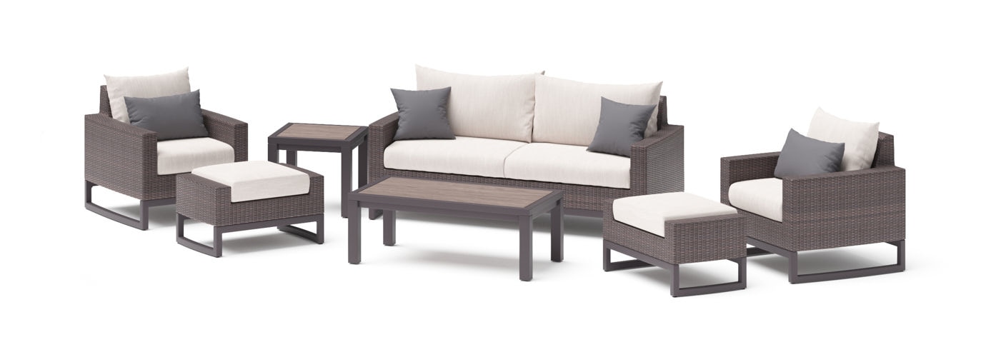 Milea™ 16 Piece Sunbrella Outdoor Patio Estate Set - Natural Beige