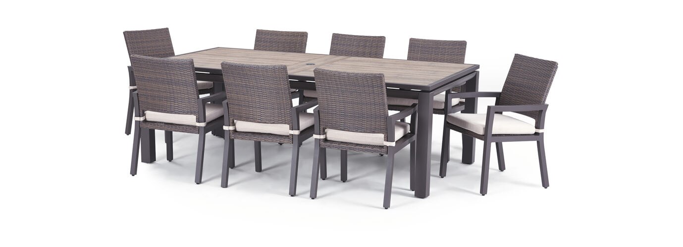 Milea™ 16 Piece Sunbrella Outdoor Patio Estate Set - Natural Beige