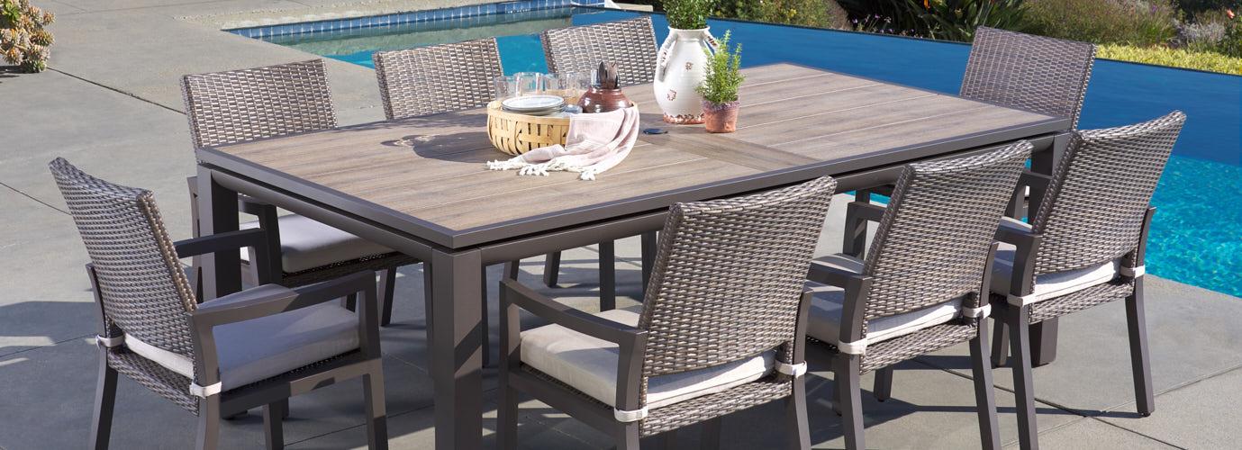 Milea™ 16 Piece Sunbrella Outdoor Patio Estate Set - Natural Beige