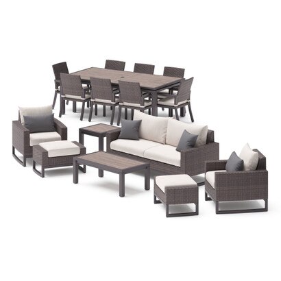 Milea™ 16 Piece Sunbrella Outdoor Patio Estate Set