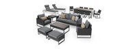 Milo™ Espresso 18 Piece Sunbrella® Outdoor Estate Set - Charcoal Gray