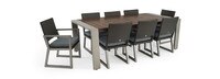 Milo™ Espresso 18 Piece Sunbrella® Outdoor Estate Set - Charcoal Gray