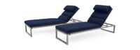 Milo™ Espresso 18 Piece Sunbrella® Outdoor Estate Set - Navy Blue