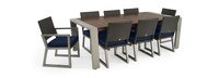 Milo™ Espresso 18 Piece Sunbrella® Outdoor Estate Set - Navy Blue