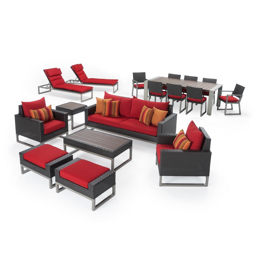Milo™ Espresso 18 Piece Estate Set - Sunset Red