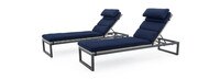 Milo™ Gray 18 Piece Sunbrella® Outdoor Estate Set - Navy Blue