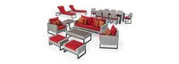 Milo™ Gray 18 Piece Estate Set - Sunset Red