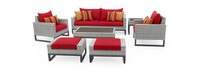 Milo™ Gray 18 Piece Estate Set - Sunset Red