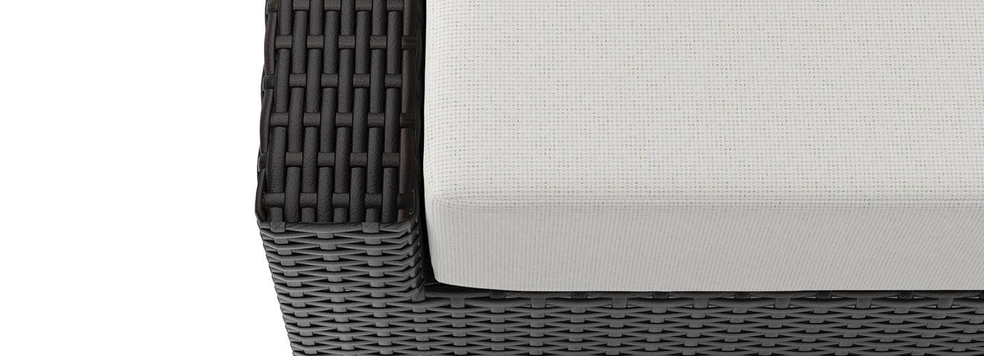 Deco™ Sunbrella® Outdoor Loveseat & Ottoman - Bliss Ink