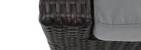 Deco™ Sunbrella® Outdoor Loveseat & Ottoman - Charcoal Gray