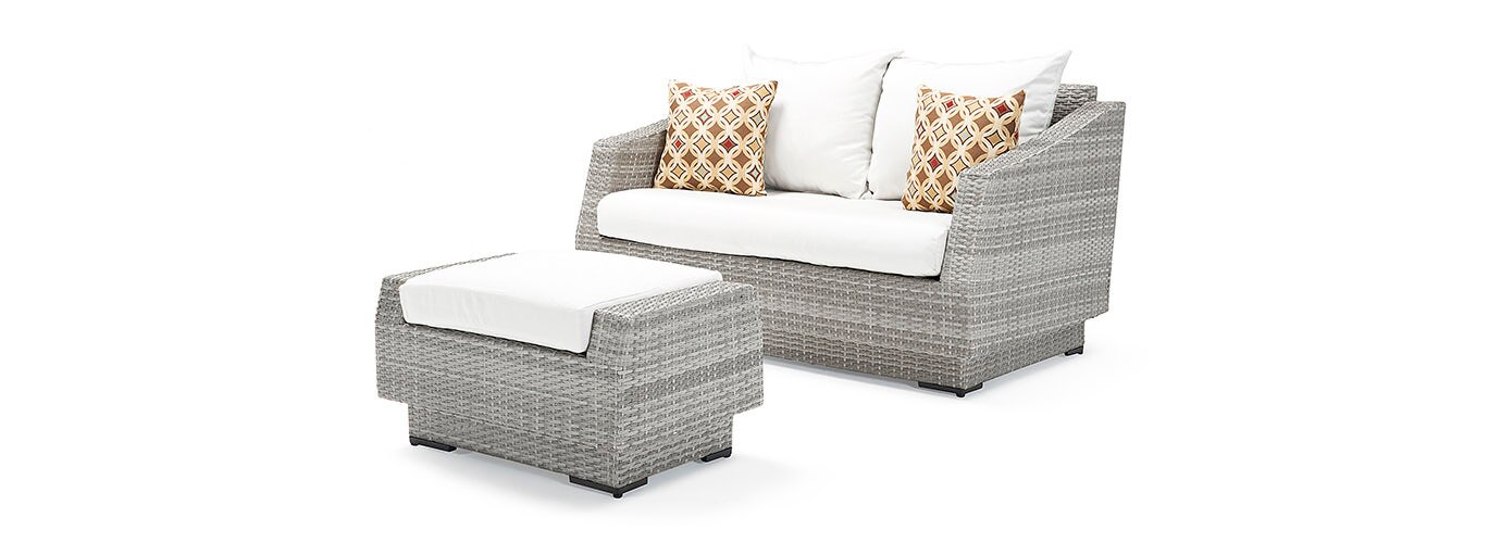 RST Brands Cannes Loveseat & Ottoman - Thumbnail 4