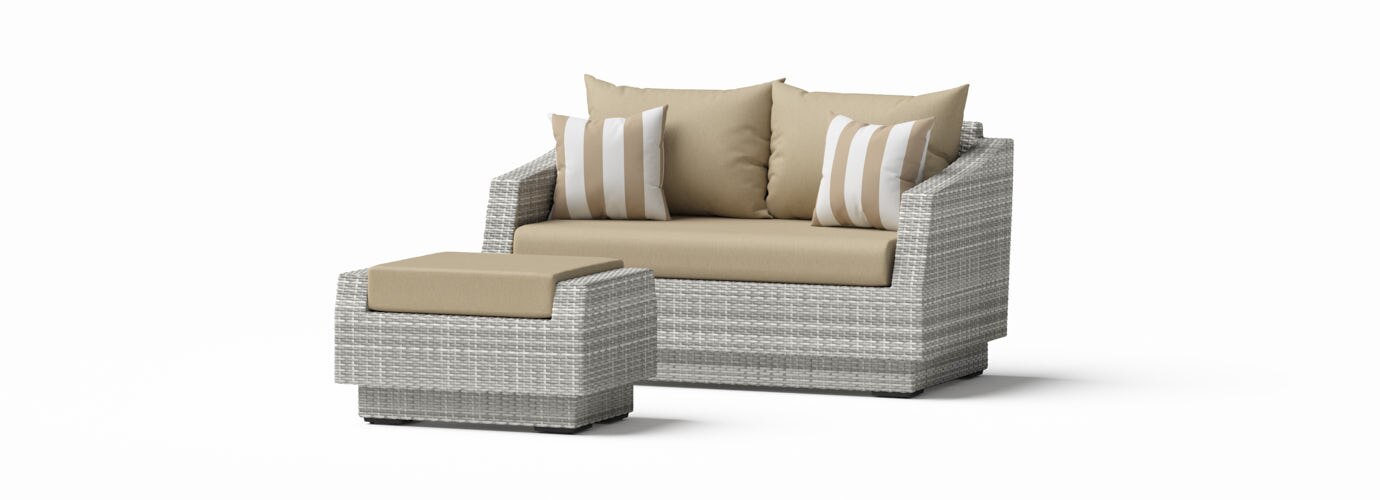 RST Brands Cannes Loveseat & Ottoman - Thumbnail 5