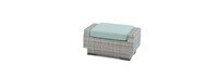 Cannes™ Sunbrella® Outdoor Loveseat & Ottoman - Spa Blue