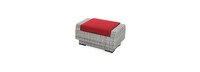 Cannes™ Loveseat & Ottoman - Sunset Red