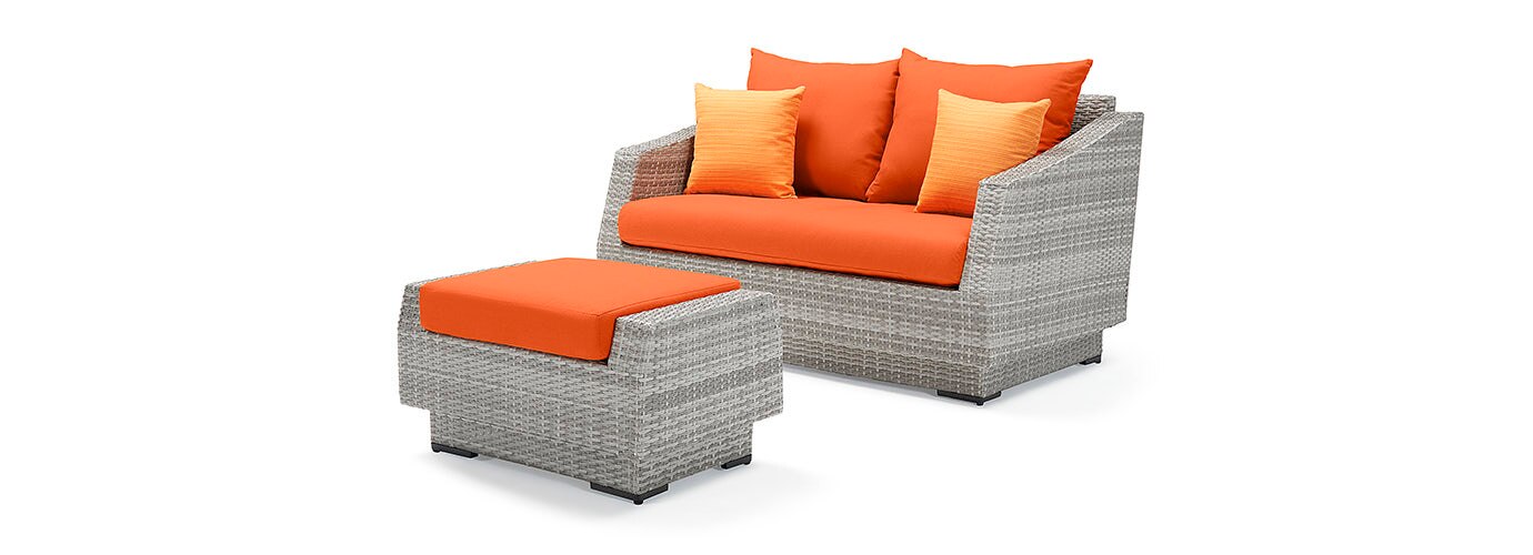 RST Brands Cannes Loveseat & Ottoman - Thumbnail 2
