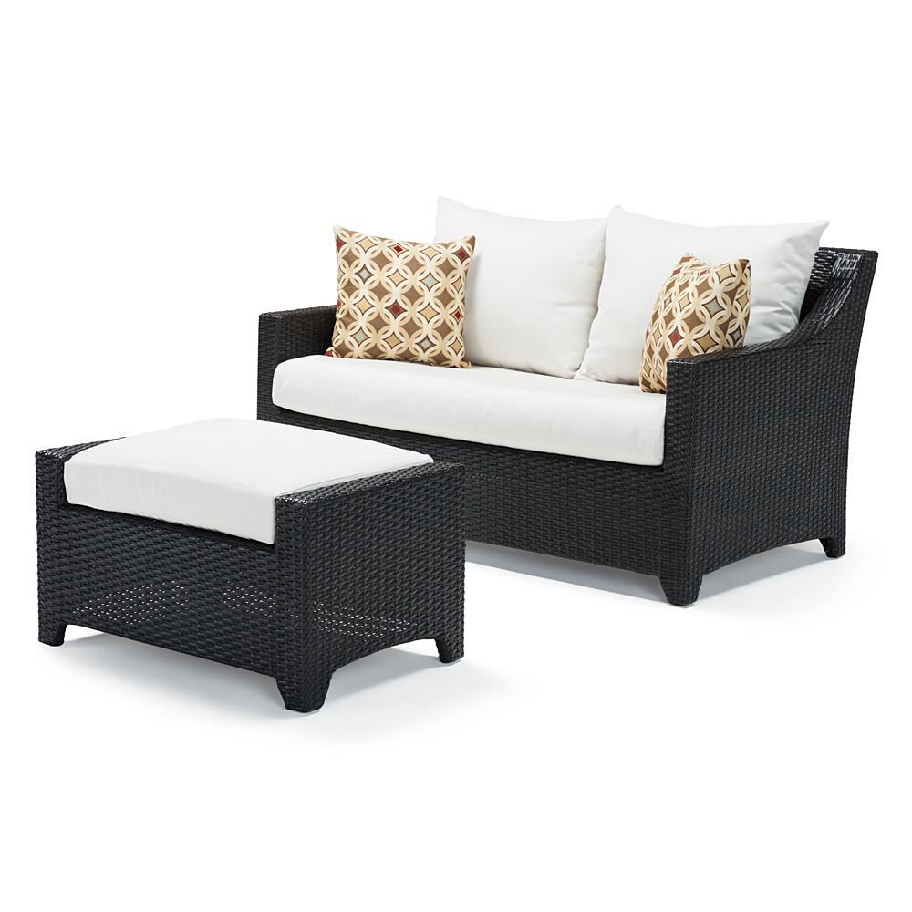 Deco™ Loveseat and Ottoman - Moroccan Cream