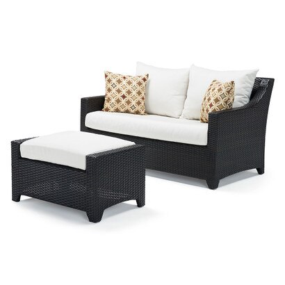 Deco™ Loveseat and Ottoman - Moroccan Cream