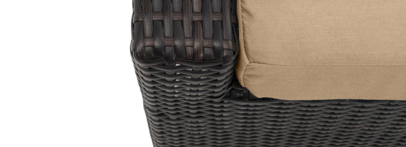 Deco™ Sunbrella® Outdoor Loveseat & Ottoman - Maxim Beige