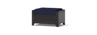Deco™ Sunbrella® Outdoor Loveseat & Ottoman - Navy Blue