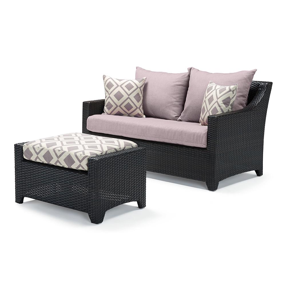 Decodeco Loveseat Ottoman Wisteria Lavender Outdoor Furniture By Rst Brands Dailymail