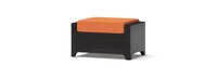 Deco™ Sunbrella® Outdoor Loveseat & Ottoman with Coffee Table - Tikka Orange