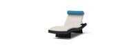 Portofino® Comfort 3 Piece Sunbrella® Outdoor Chaise Lounge Set - Dove Gray