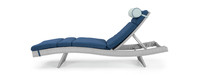 Portofino® Comfort 3 Piece Sunbrella® Outdoor Chaise Lounge Set - Laguna Blue