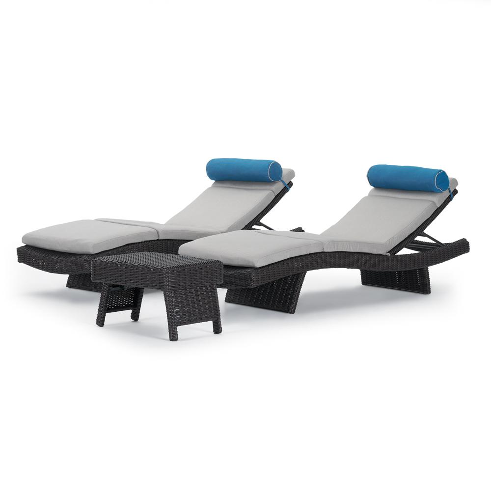 Portofino Repose 3pc Chaise Lounge Set - Dove Gray