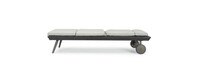 Portofino® Casual 2 Piece Sunbrella® Outdoor Lounger & Mattress - Dove Gray