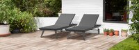 Portofino® Casual Set of 2 Loungers - Espresso