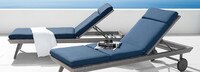 Portofino® Casual 2 Piece Sunbrella® Lounger & Mattress - Laguna Blue