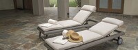 Vistano™ Set of 2 Sunbrella® Outdoor Chaise Lounge - Gray