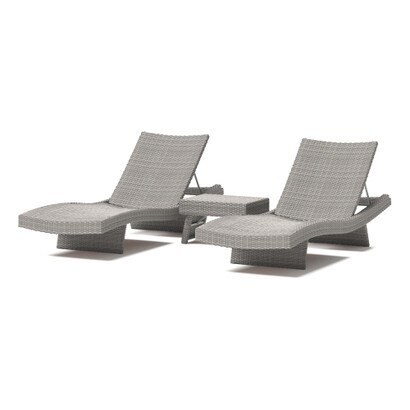 Portofino® Comfort 2 Loungers & Table - Gray