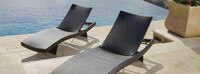 Portofino® Comfort 2 Loungers & Table - Espresso