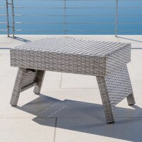 Portofino® Comfort Woven Folding Side Table - Gray