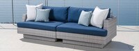 Portofino® Comfort Sunbrella® Outdoor 96in Sofa - Laguna Blue