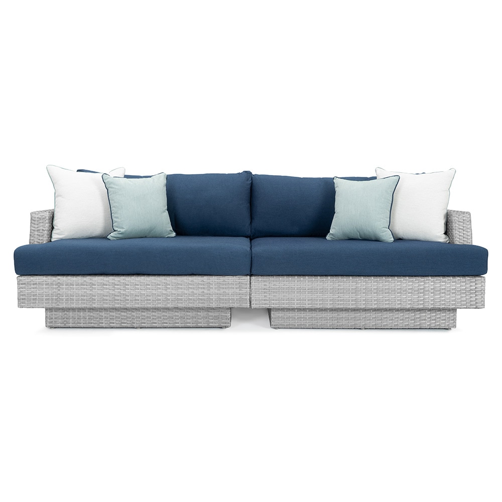 Portofino® Comfort Sunbrella® Outdoor 96in Sofa - Laguna Blue