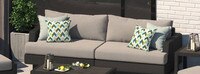 Portofino® Comfort Sunbrella® Outdoor 96in Sofa - Taupe Mist