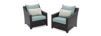 Deco™ 5 Piece Love & Club Seating Set - Spa Blue