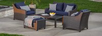 Deco™ 5 Piece Love & Club Seating Set - Spa Blue