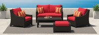 Deco™ 5 Piece Love & Club Seating Set - Sunset Red