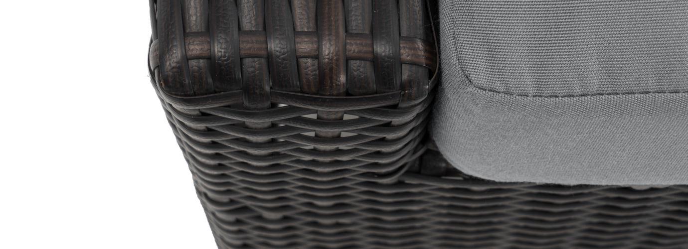 Deco™ 5 Piece Sunbrella® Outdoor Love & Club Fire Set - Charcoal Grey