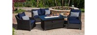 Deco™ 5 Piece Sunbrella® Outdoor Love & Club Fire Set - Tikka Orange