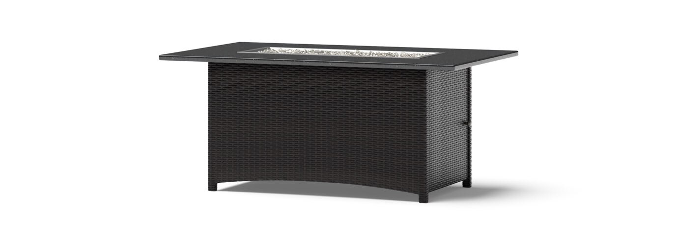 Deco™ 5 Piece Sunbrella® Outdoor Love & Motion Club Fire Set - Charcoal Gray