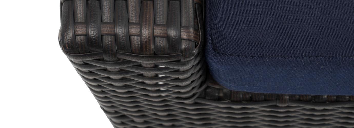 Deco™ 5 Piece Sunbrella® Outdoor Love & Motion Club Fire Set - Navy Blue